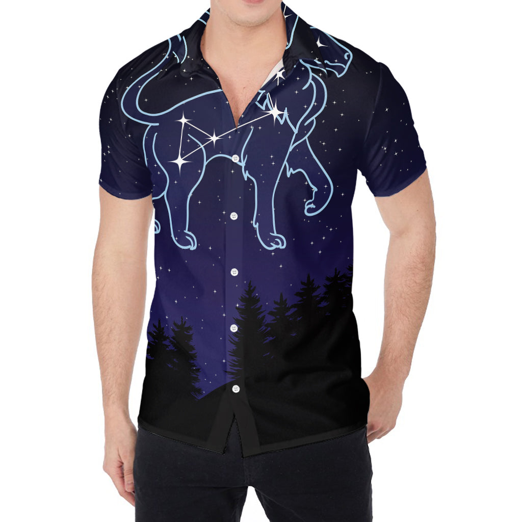 Leo Constellation Print Men's Shirt