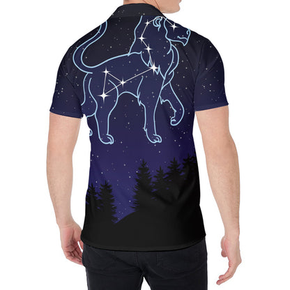 Leo Constellation Print Men's Shirt