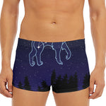 Leo Constellation Print Men's Short Boxer Briefs
