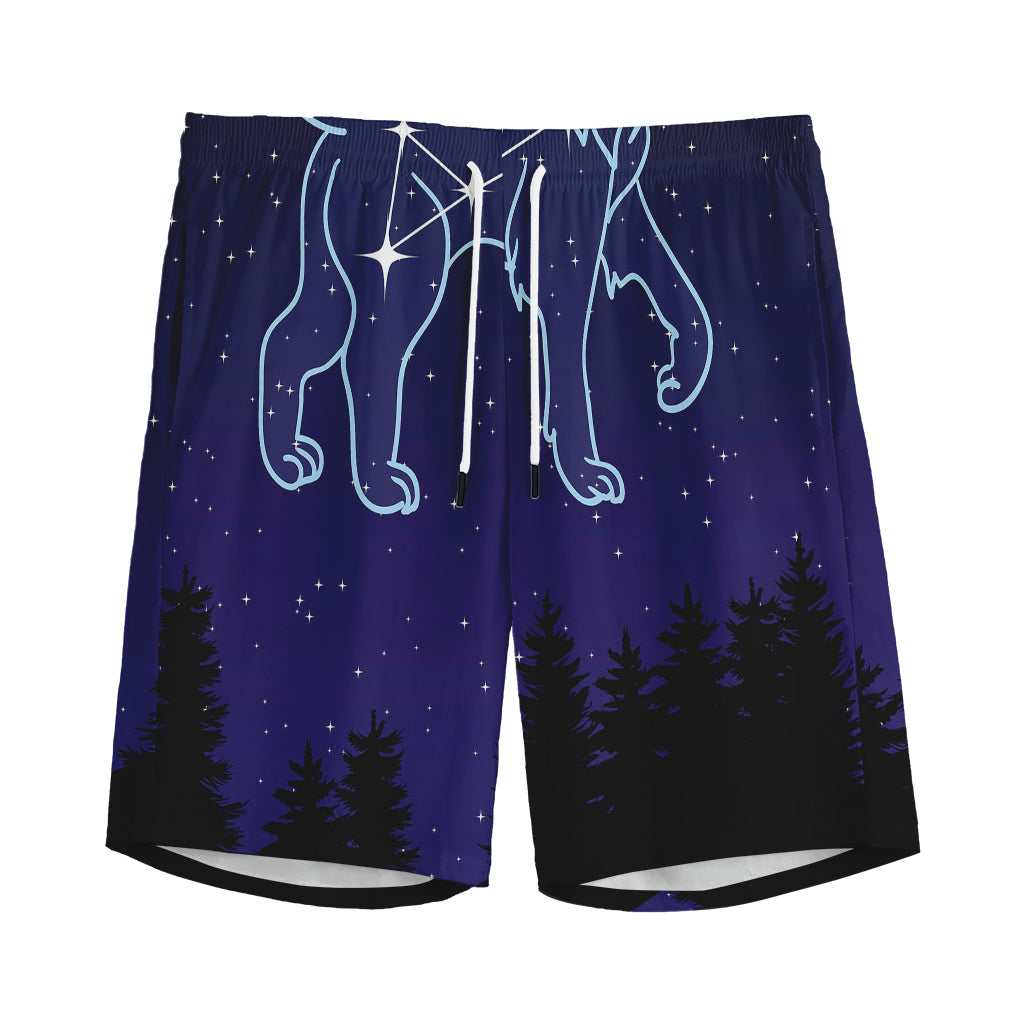 Leo Constellation Print Men's Sports Shorts