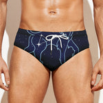 Leo Constellation Print Men's Swim Briefs