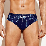 Leo Constellation Print Men's Swim Briefs