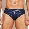 Leo Constellation Print Men's Swim Briefs