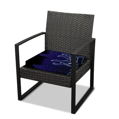 Leo Constellation Print Outdoor Seat Cushion Cover