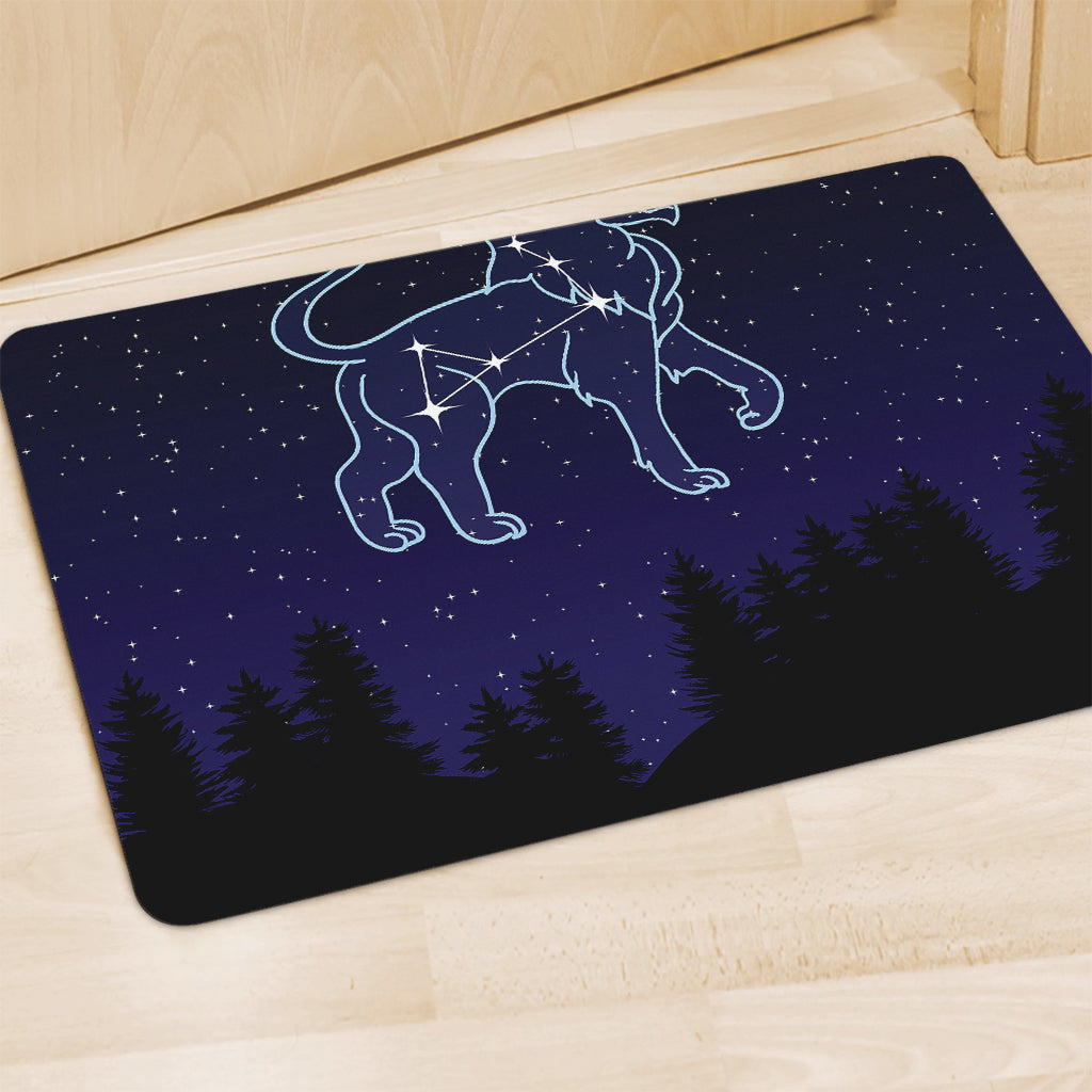 Leo Constellation Print Polyester Doormat