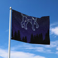 Leo Constellation Print Polyester Flag