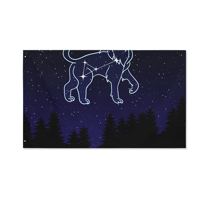 Leo Constellation Print Polyester Flag