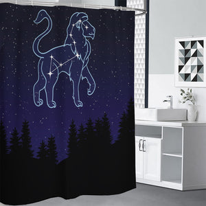 Leo Constellation Print Premium Shower Curtain