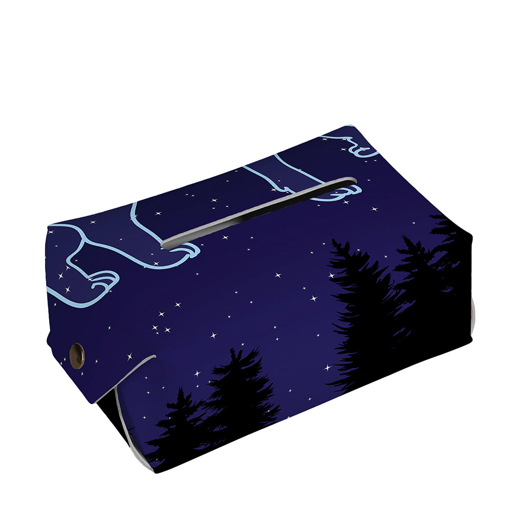 Leo Constellation Print Rectangle Tissue Box Cover