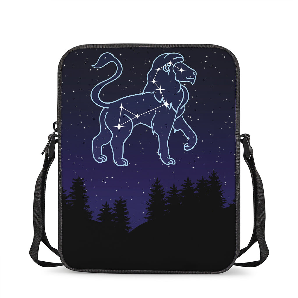 Leo Constellation Print Rectangular Crossbody Bag