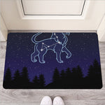 Leo Constellation Print Rubber Doormat