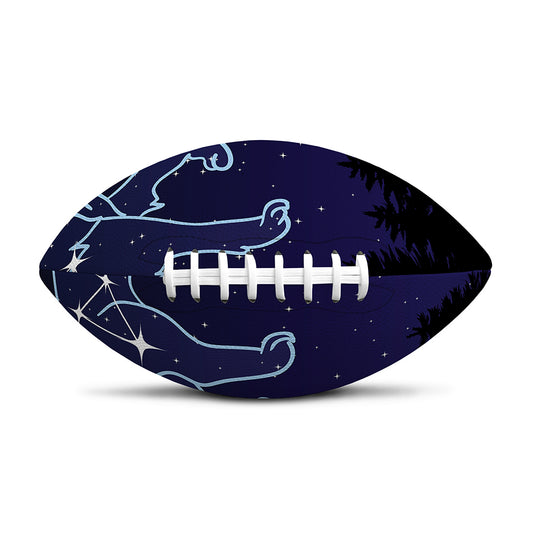 Leo Constellation Print Rugby Ball
