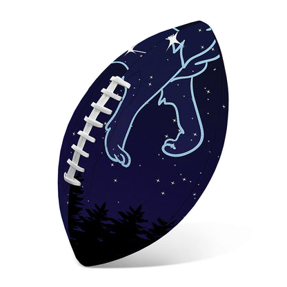 Leo Constellation Print Rugby Ball