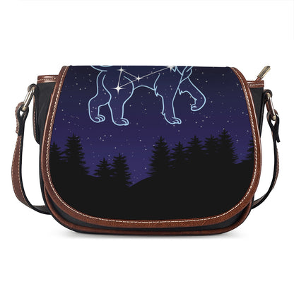 Leo Constellation Print Saddle Bag