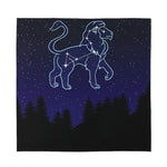 Leo Constellation Print Silk Bandana