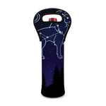 Leo Constellation Print Single Neoprene Wine Tote