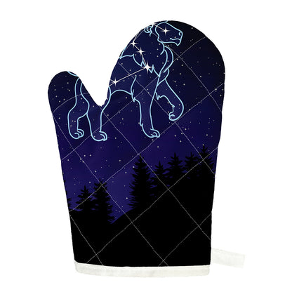 Leo Constellation Print Single Oven Mitt