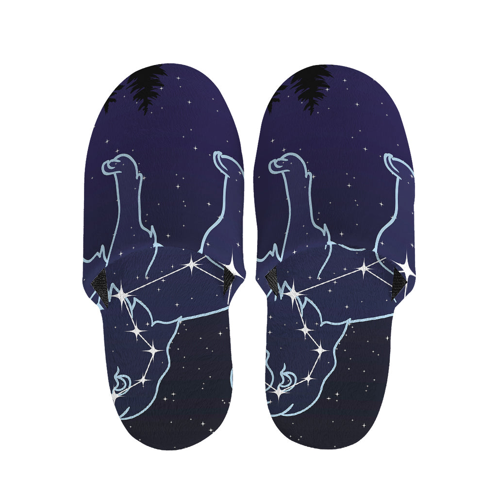 Leo Constellation Print Slippers