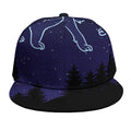 Leo Constellation Print Snapback Cap