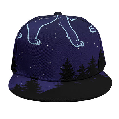 Leo Constellation Print Snapback Cap