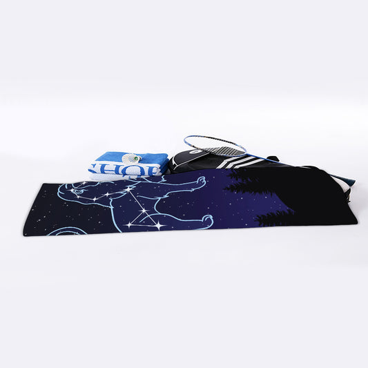 Leo Constellation Print Sports Towel