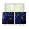 Leo Constellation Print Tier Curtains
