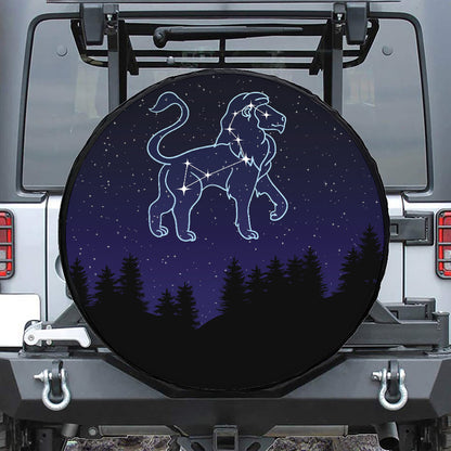 Leo Constellation Print Tire Cover