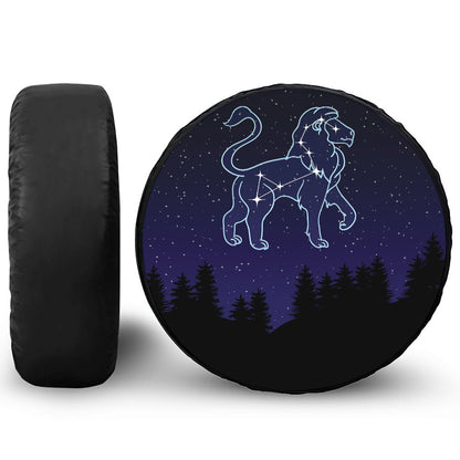 Leo Constellation Print Tire Cover