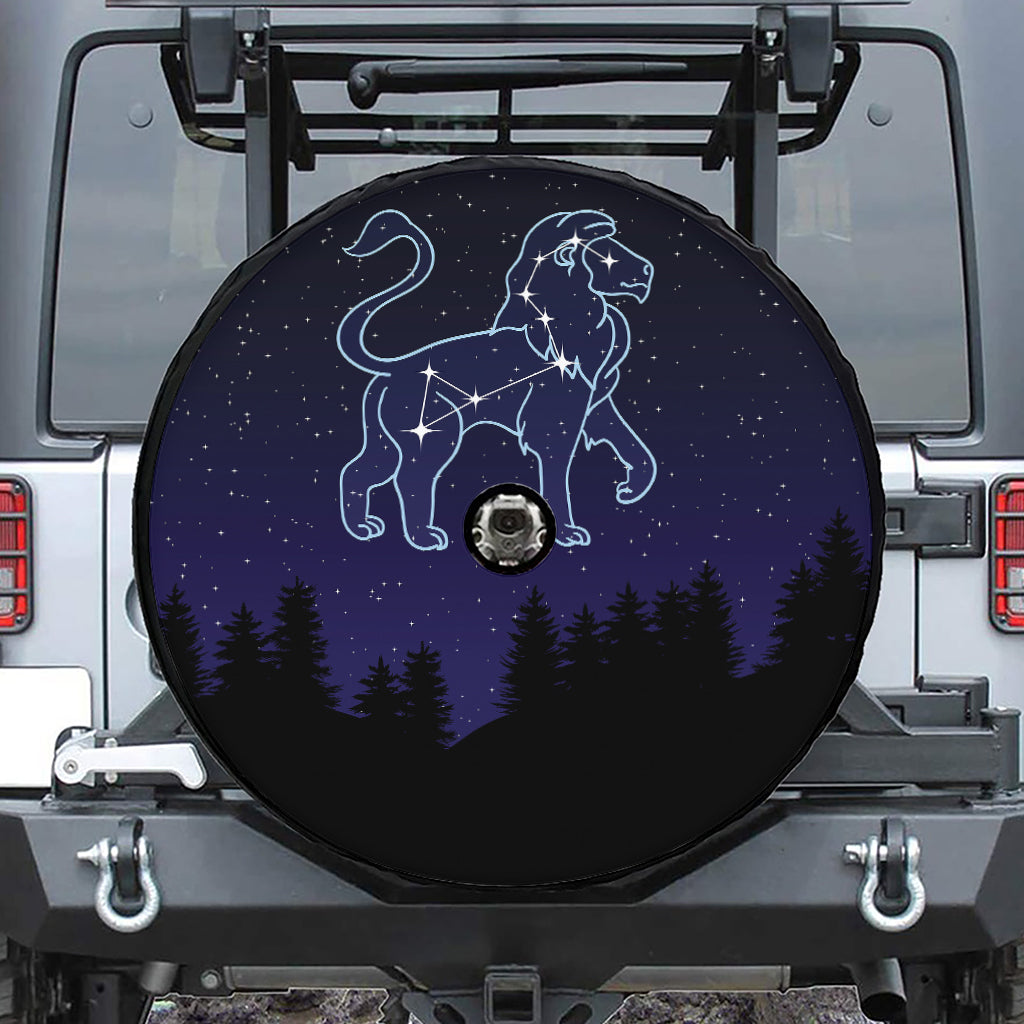 Leo Constellation Print Tire Cover With Camera Hole
