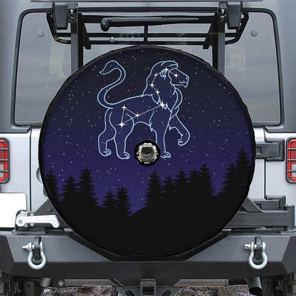 Leo Constellation Print Tire Cover With Camera Hole