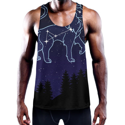 Leo Constellation Print Training Tank Top