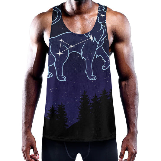 Leo Constellation Print Training Tank Top