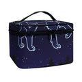 Leo Constellation Print Travel Makeup Bag