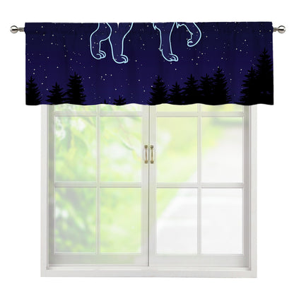 Leo Constellation Print Window Valance