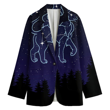 Leo Constellation Print Women's Blazer