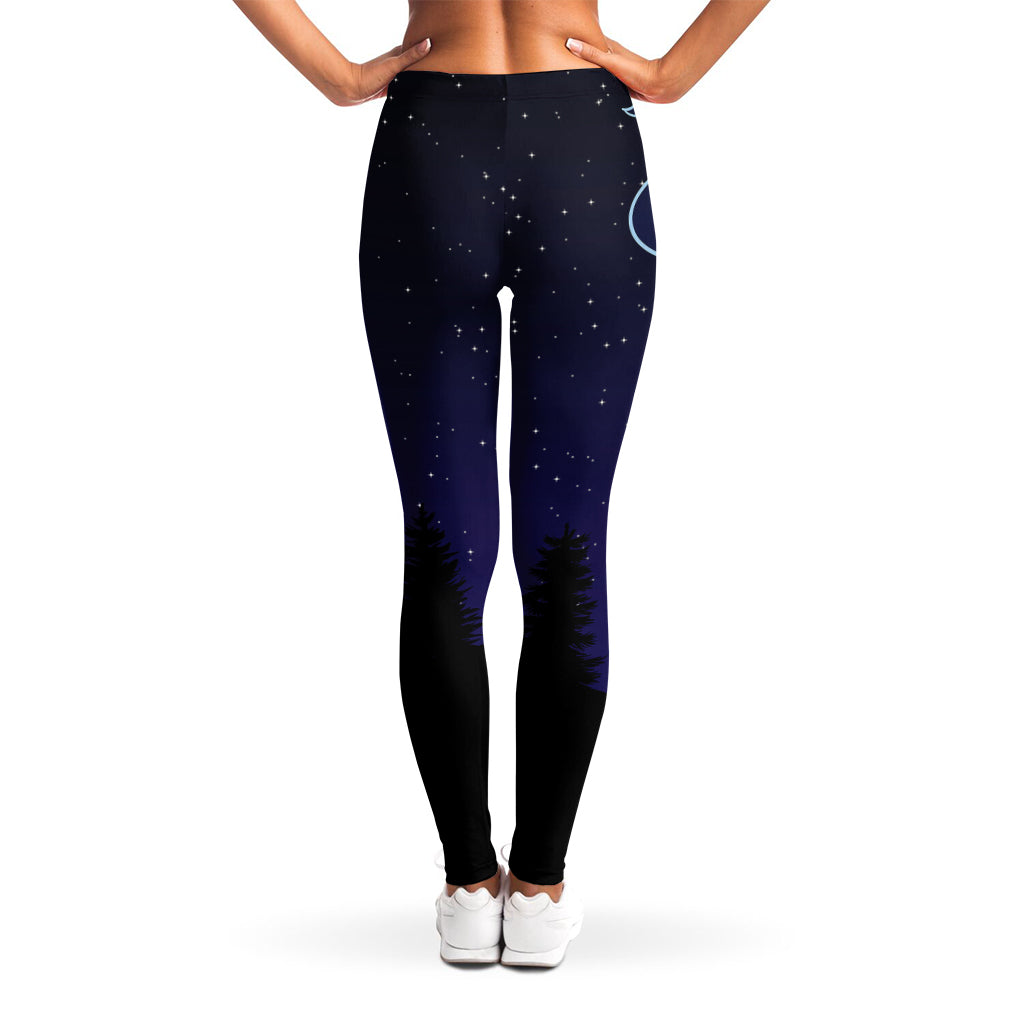 Leo Constellation Print Women's Leggings