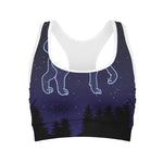 Leo Constellation Print Women's Sports Bra