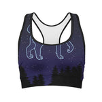 Leo Constellation Print Women's Sports Bra