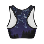 Leo Constellation Print Women's Sports Bra