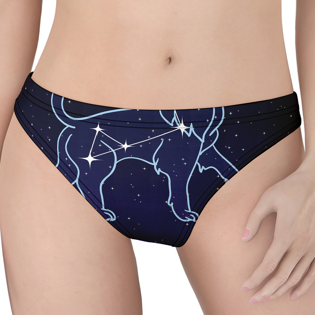 Leo Constellation Print Women's Thong