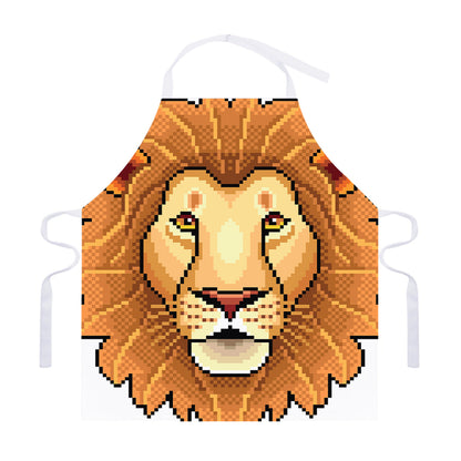 Leo Pixel Print Adjustable Apron