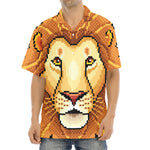 Leo Pixel Print Aloha Shirt