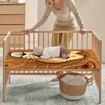 Leo Pixel Print Baby Crib Sheet