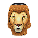 Leo Pixel Print Baby Seat Cover