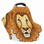 Leo Pixel Print Baby Seat Cover