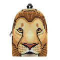 Leo Pixel Print School Backpack