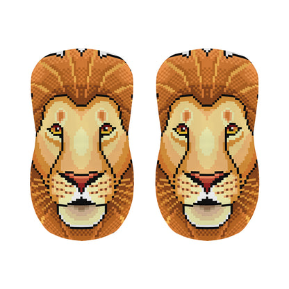 Leo Pixel Print Bar Stool Covers