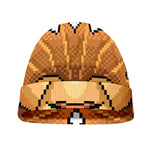 Leo Pixel Print Beanie