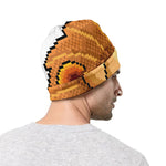 Leo Pixel Print Beanie