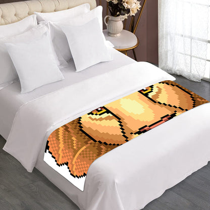 Leo Pixel Print Bed Runner